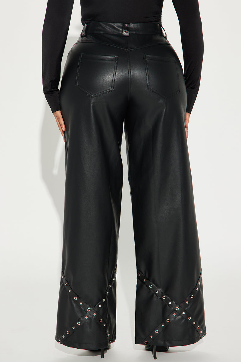 Love You Harder Studded Faux Leather Pant - Black | Fashion Nova, Pants ...