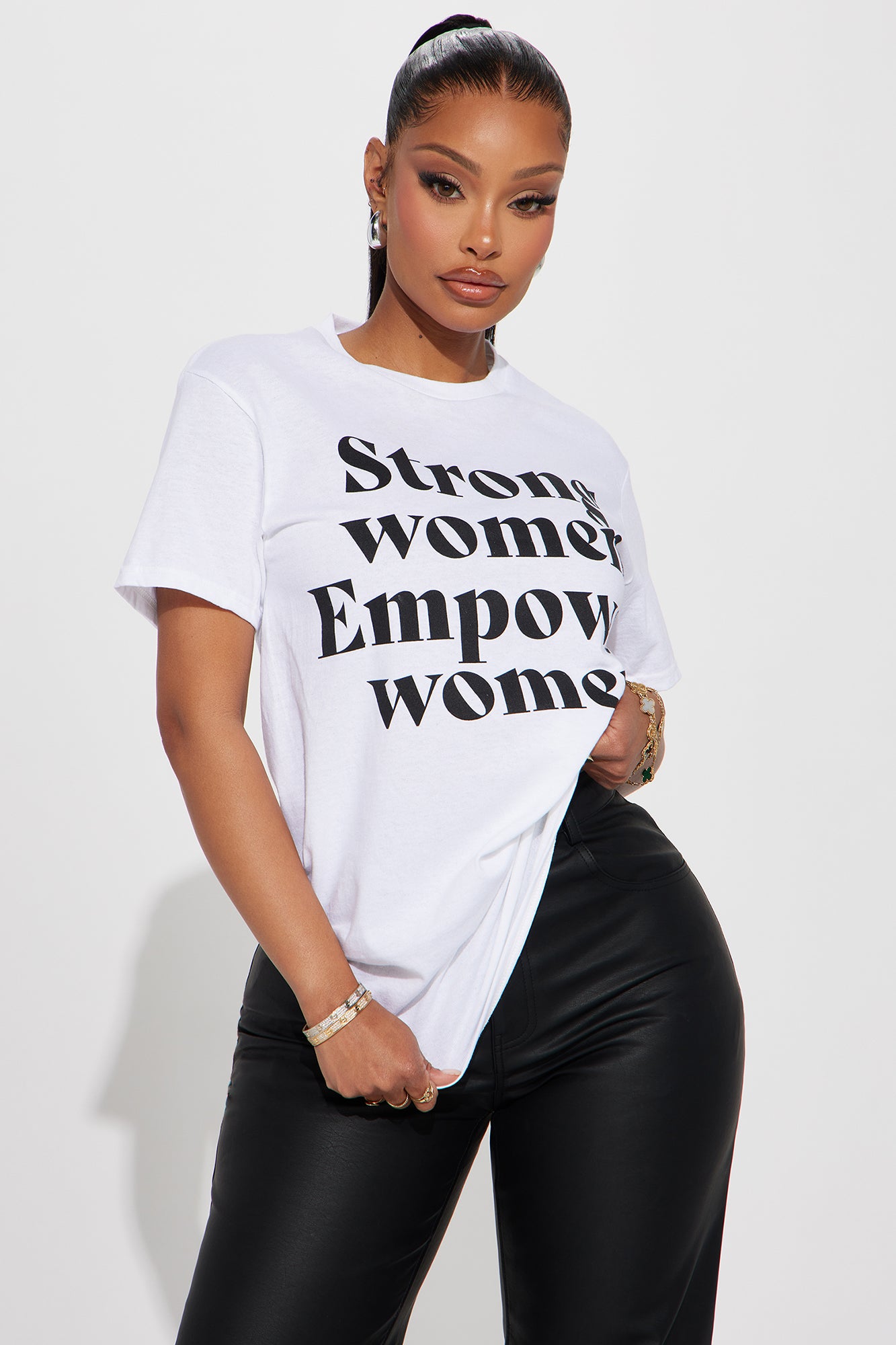 Strong Women Empower Women Tee White Fashion Nova Screens