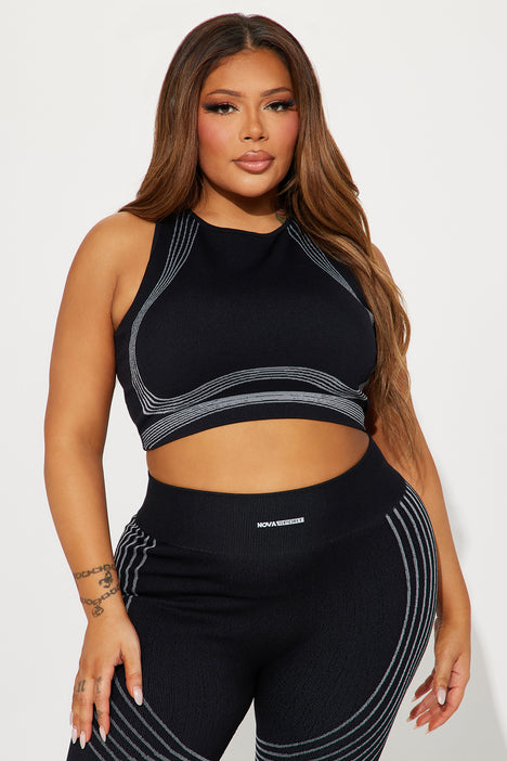 Speed Flex Seamless Shaping Sports Bra - Black, Fashion Nova, Nova Sport