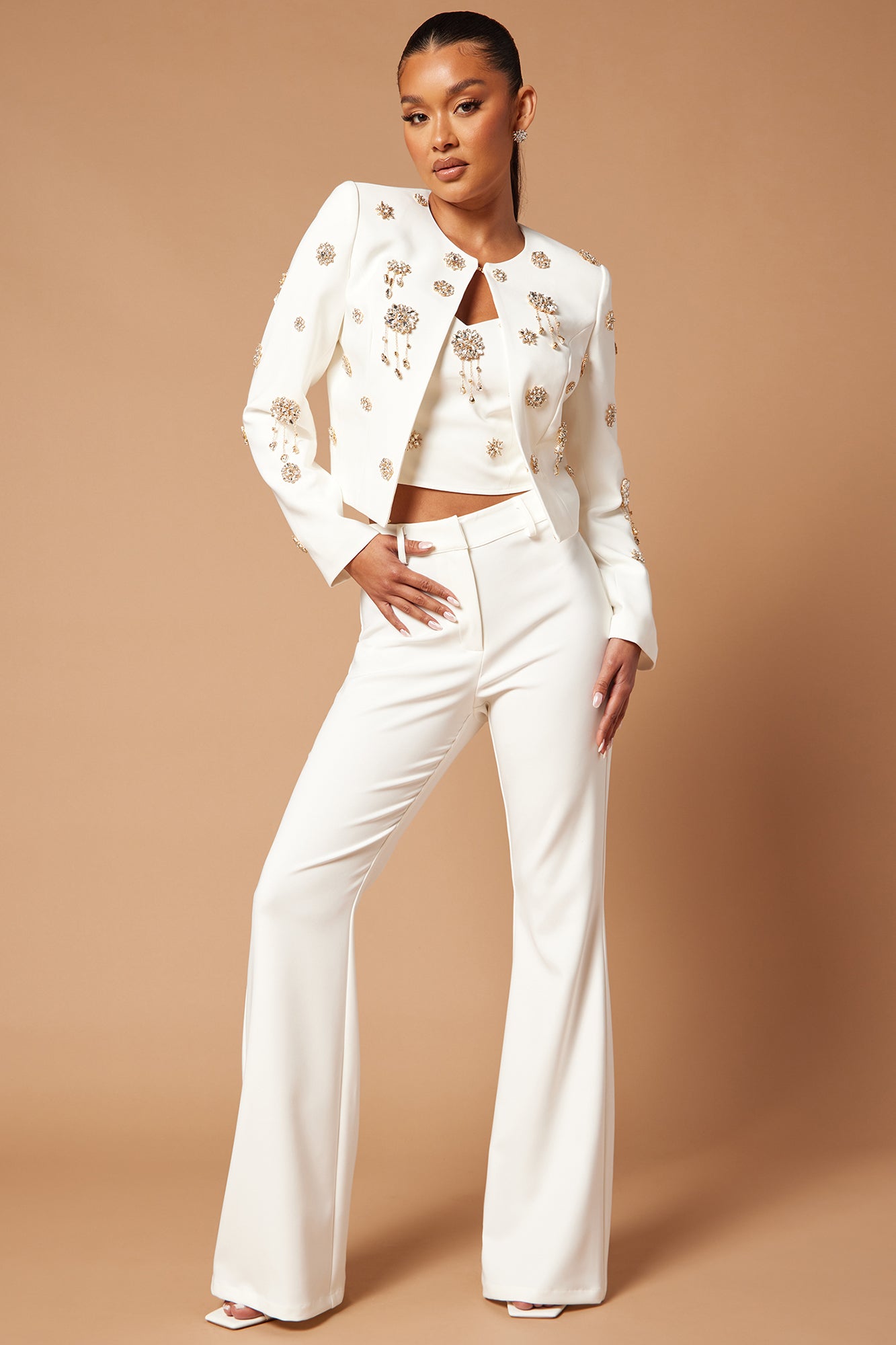 Fashion nova top blazer set