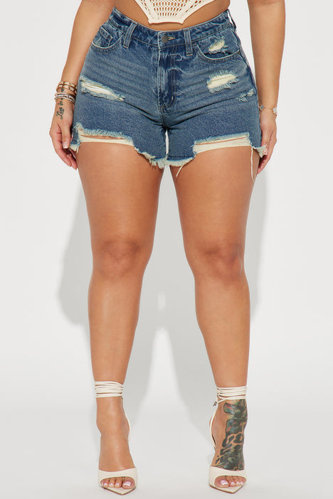 Plus size shorts fashion nova hot sale
