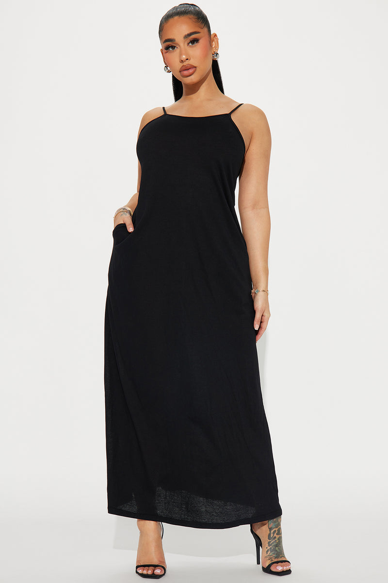 Sophia Flowy Maxi Dress - Black | Fashion Nova, Dresses | Fashion Nova