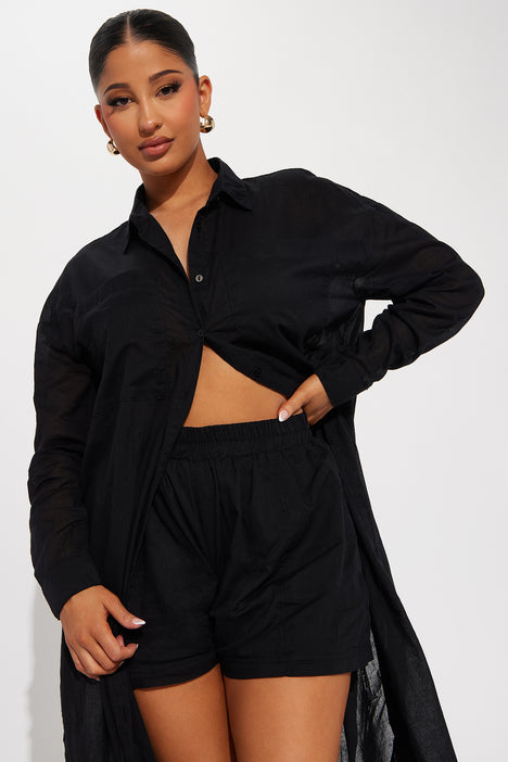 Alora Short Set - Black, Fashion Nova, Matching Sets