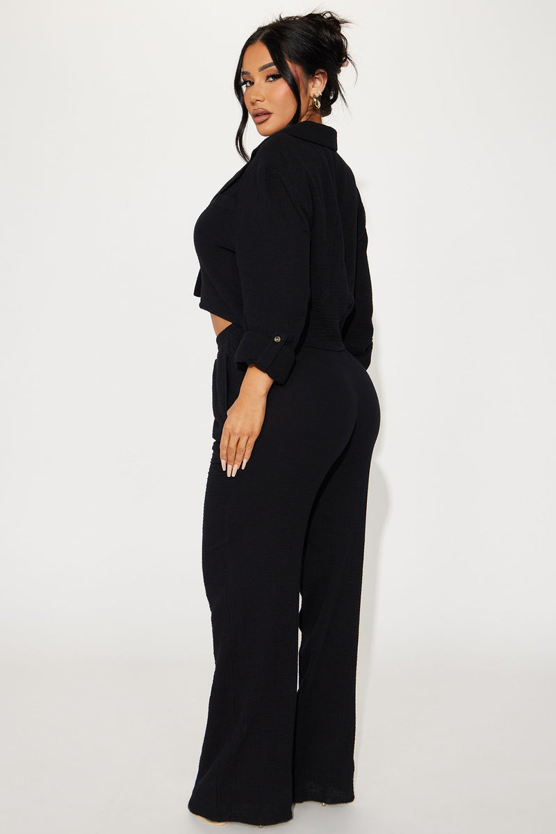 In My Routine Pant Set - Black | Fashion Nova, Matching Sets | Fashion Nova