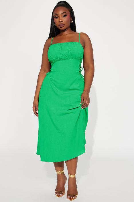 Kelly green dress plus hot sale size
