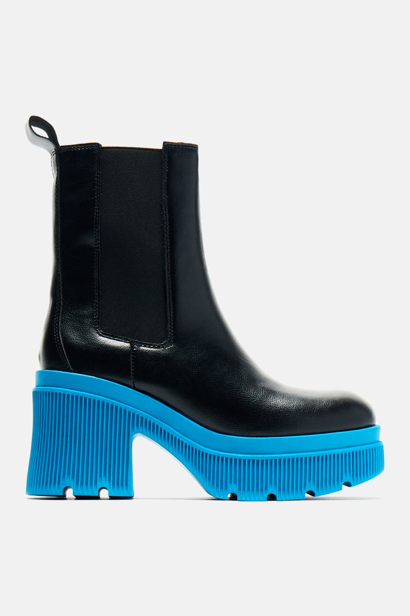 Erika Platform Booties Black Blue Fashion Nova Shoes