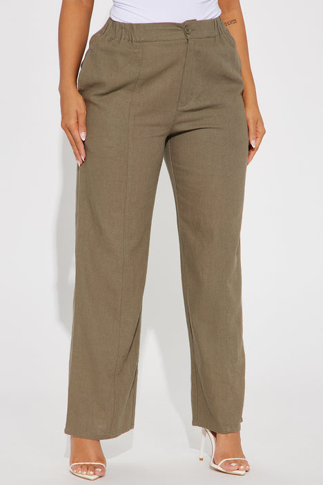 Fashion nova linen pants best sale