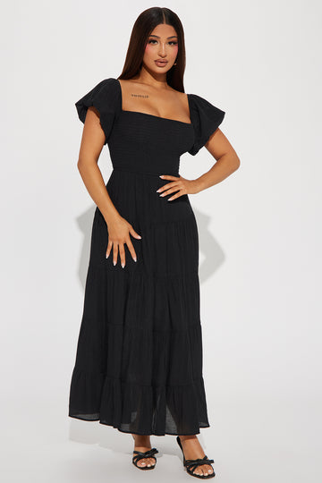 Holly Maxi Dress - Black, Fashion Nova, Dresses