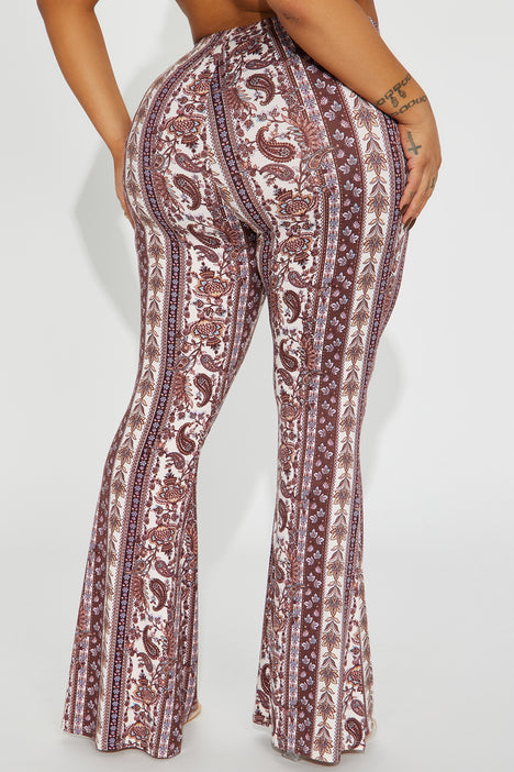 Zahrah Flare Pant Brown