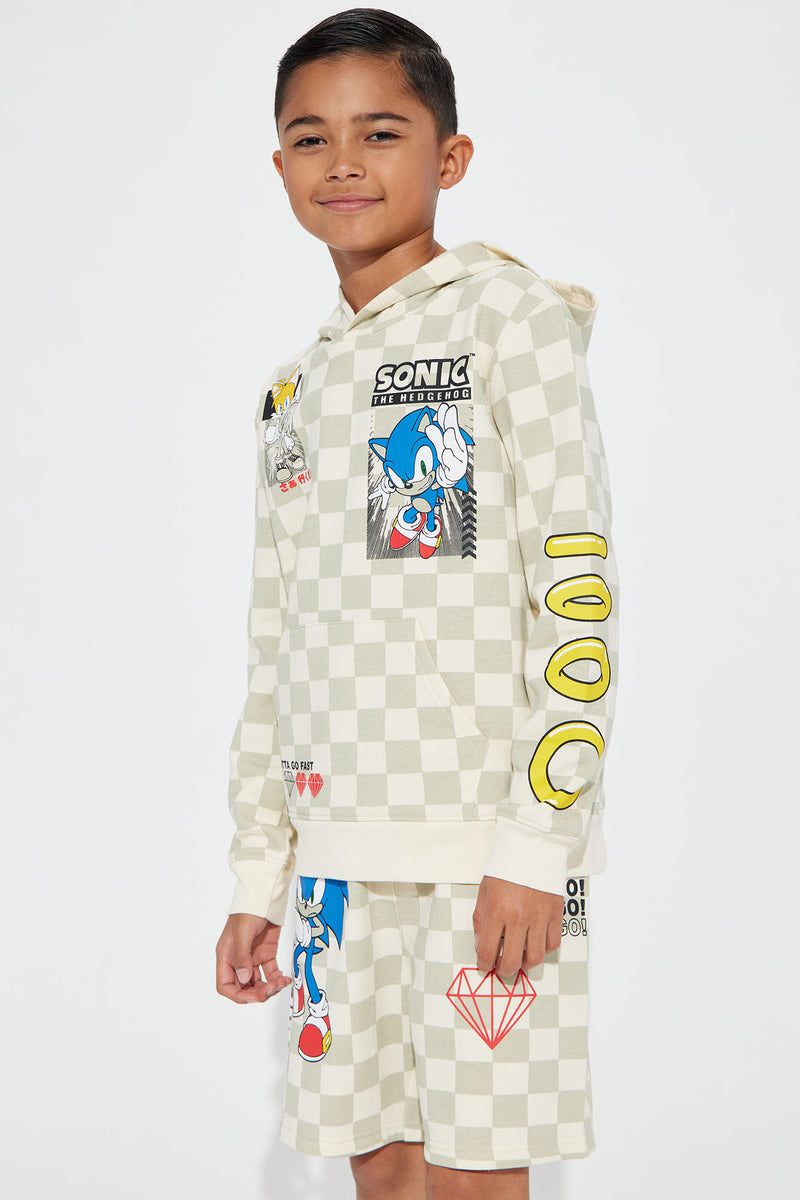 Mini lets go lets go sonic set ivory fashion nova kids sets