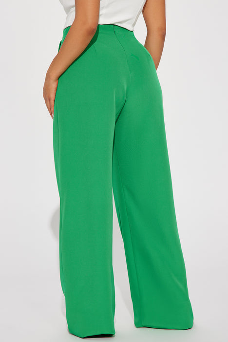 Adore You Wide Leg Pant - Kelly Green