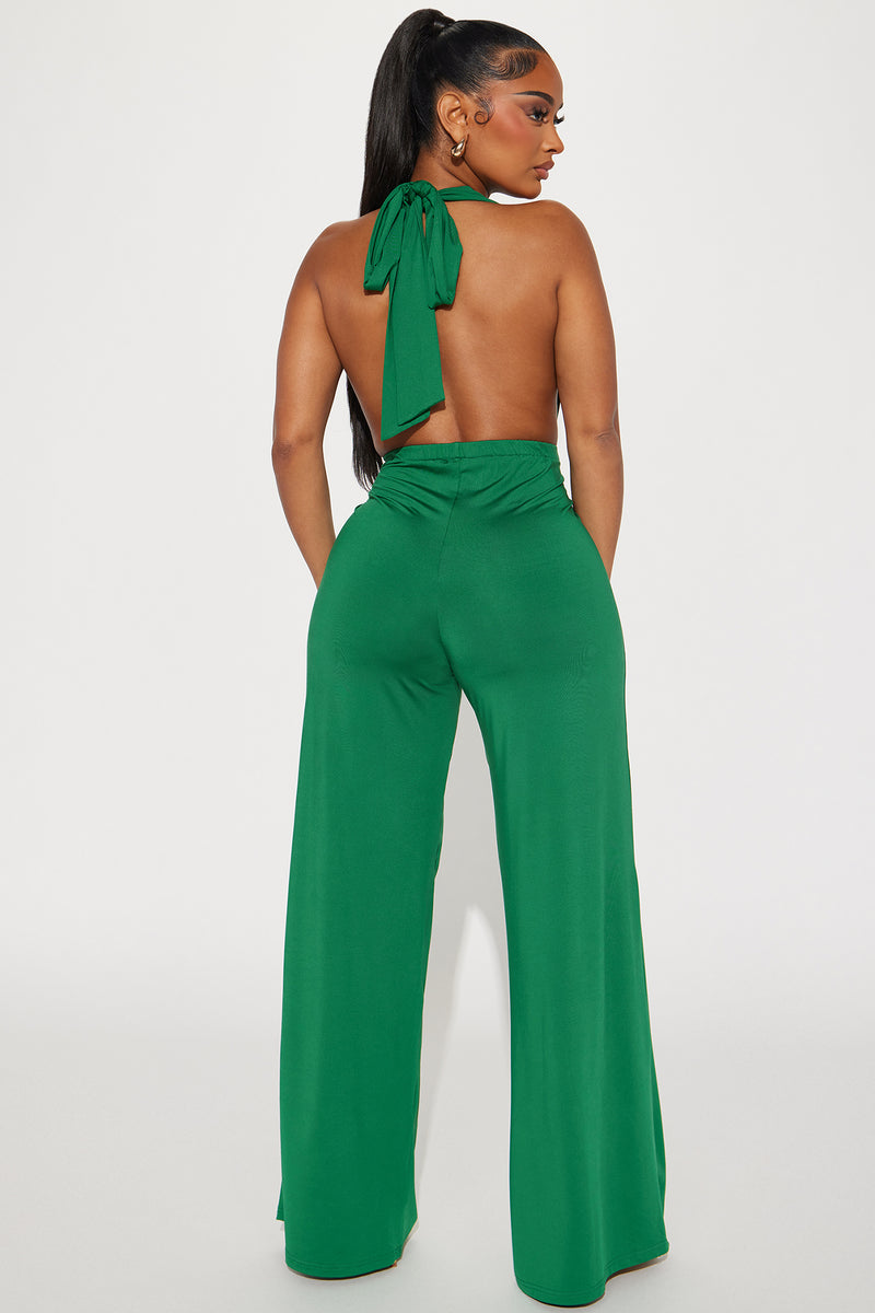 Curious Woman Jumpsuit Green Fashion Nova, Jumpsuits Fashion Nova