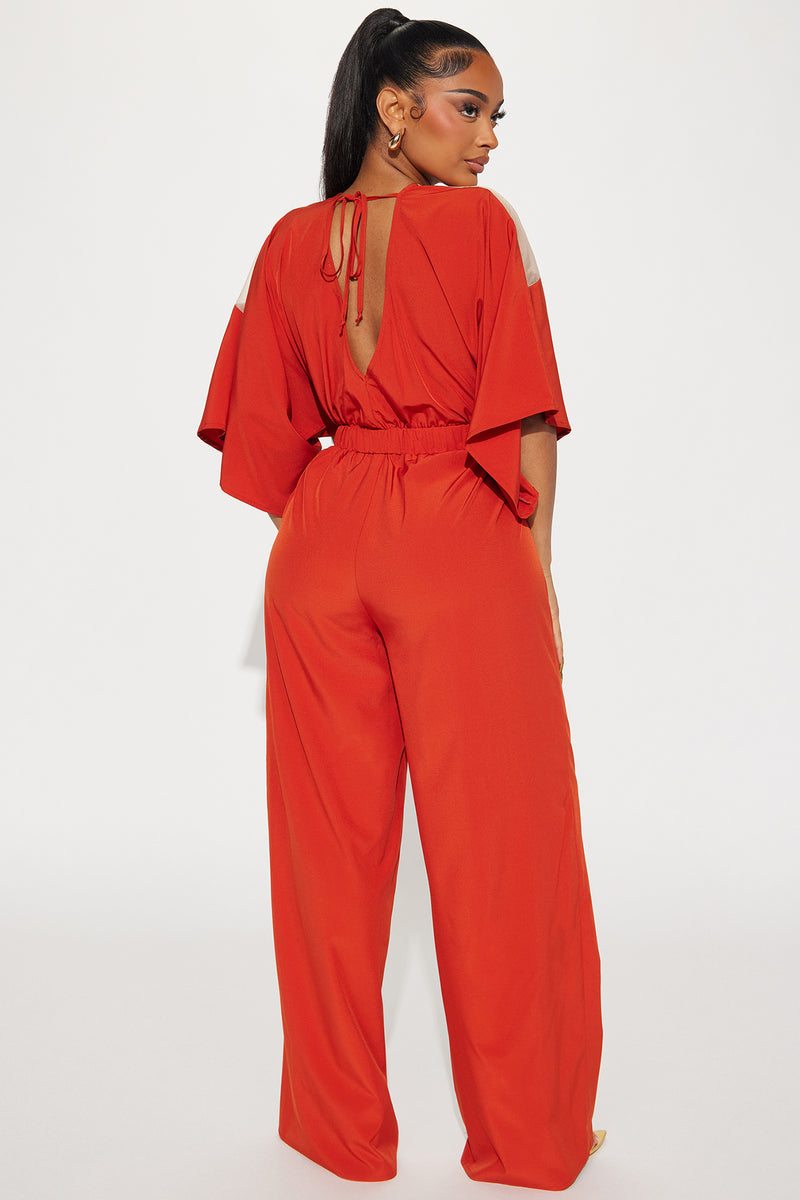 Almost the Weekend Jumpsuit Rust Fashion Nova, Jumpsuits Fashion Nova