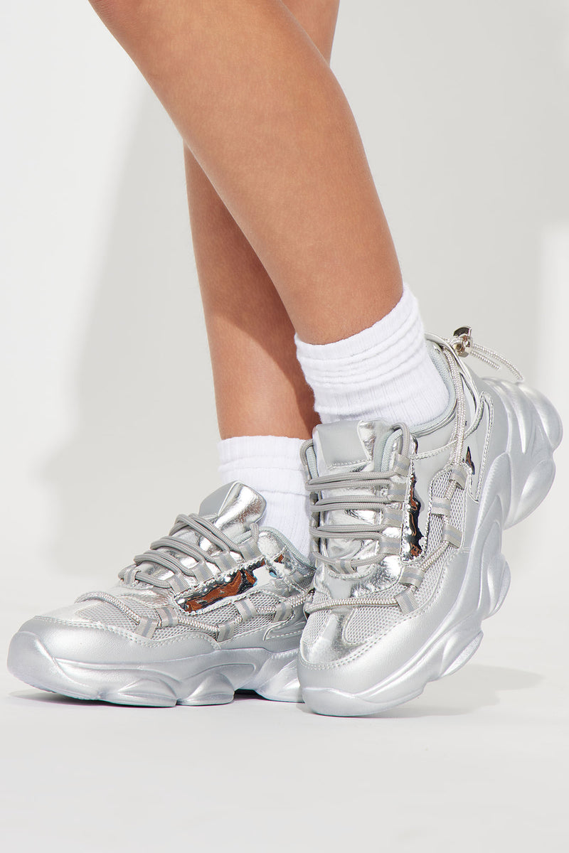 Mini In Your Future Sneakers - Silver | Fashion Nova, Kids Shoes ...