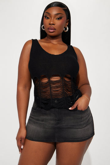 Plus size distressed best sale sweater