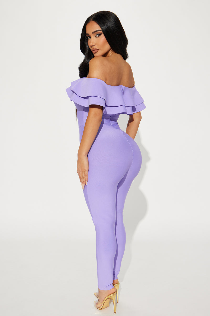 Bloom For You Bandage Jumpsuit Lavender Fashion Nova, Jumpsuits