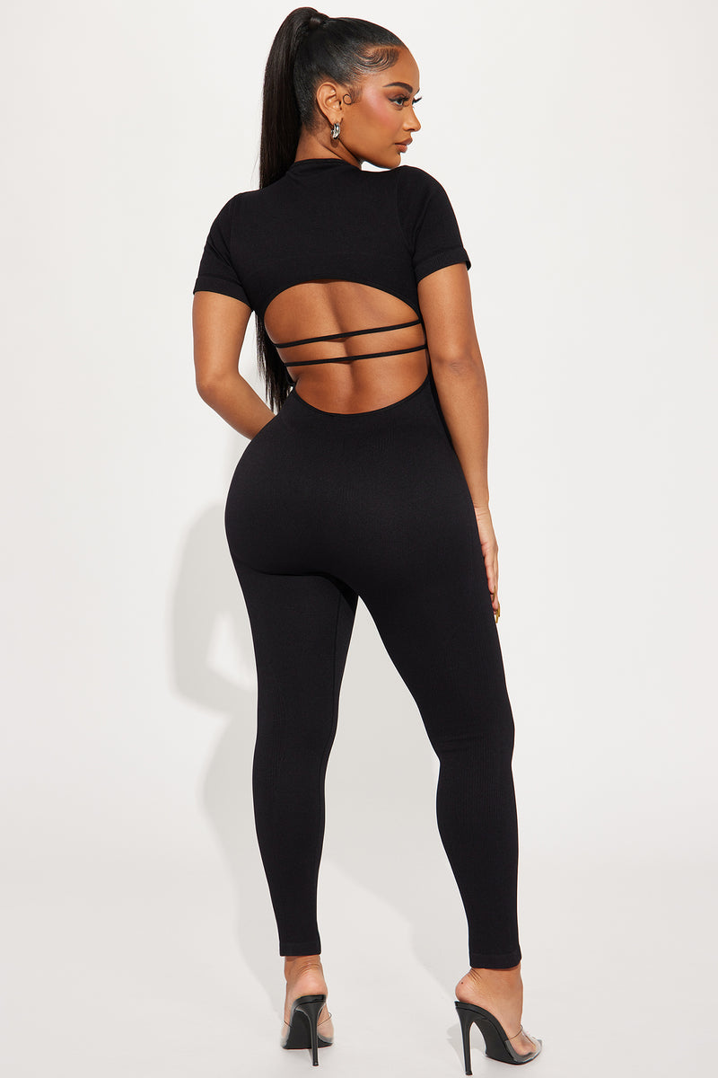 Combinaison (jumpsuit) Fashion Nova Vert Taille S - Occasion Très Bon état, Manches 3/4, Skinny