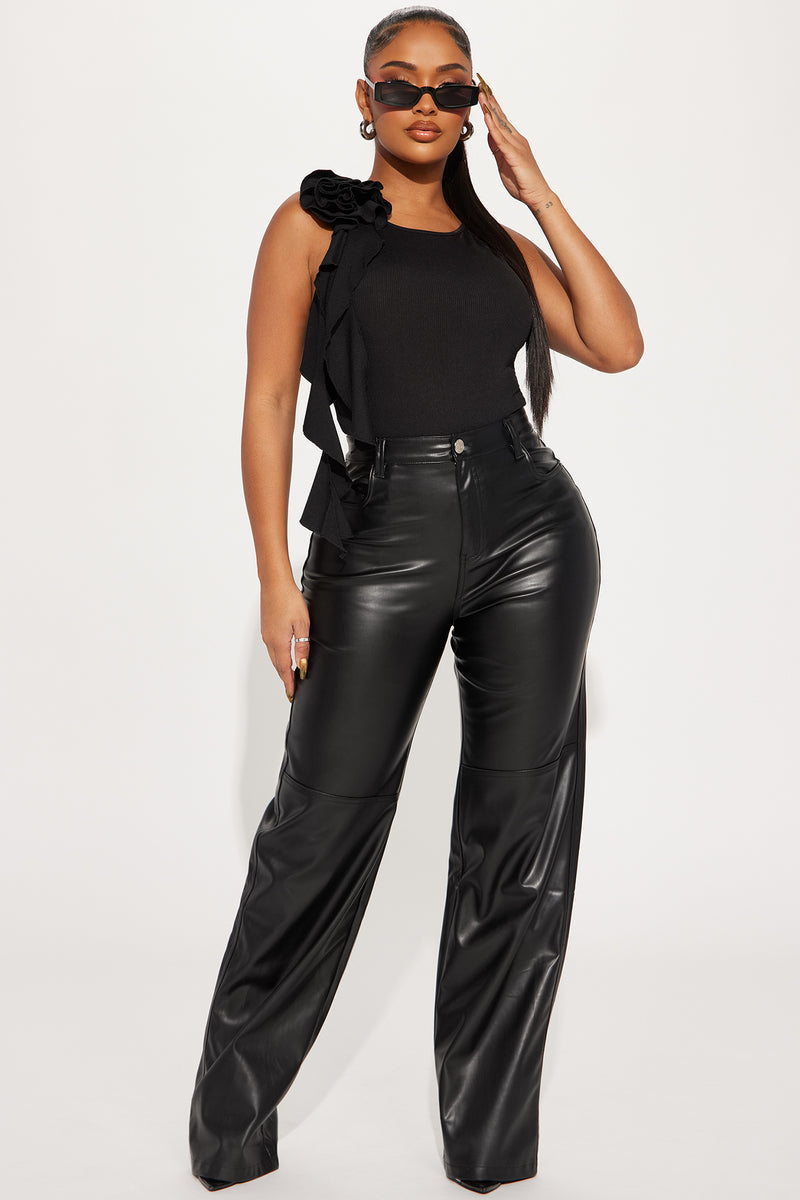 Most Popular Ribbed Bodysuit Black Fashion Nova, Bodysuits