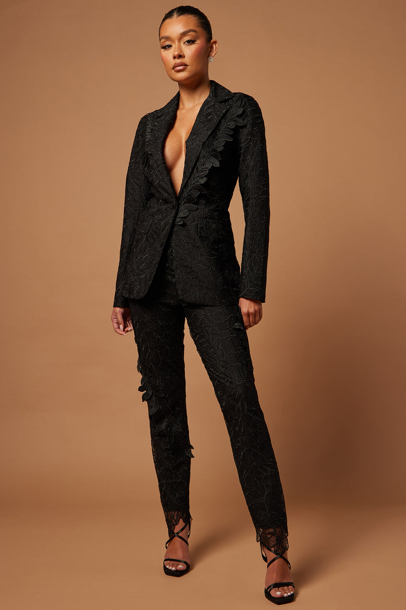 Clarissa Embroidered Blazer Black Fashion Nova, Luxe Fashion Nova