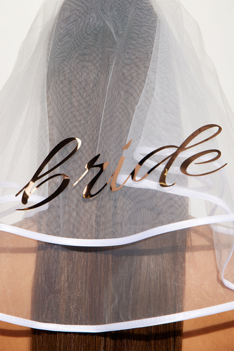 Glitterati Party Bride Veil White Fashion Nova, Seasonal Fashion Nova