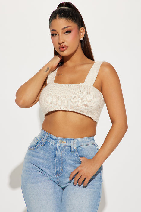 Cozy Chic Sweater Top Cream