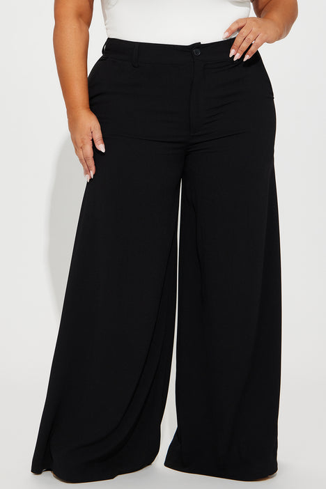 Petite Victoria High Waisted Dress Pants Black Fashion Nova