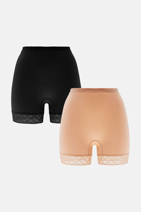More Curves Smoothing Shapewear Shorts 2 Pack - Nude/combo, Fashion Nova,  Lingerie & Sleepwear