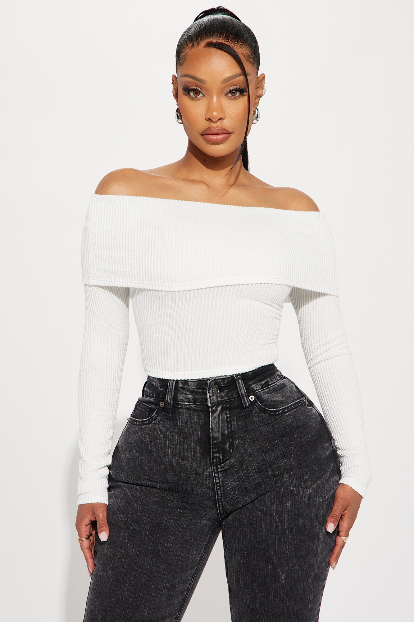 Best off shoulder new arrivals tops