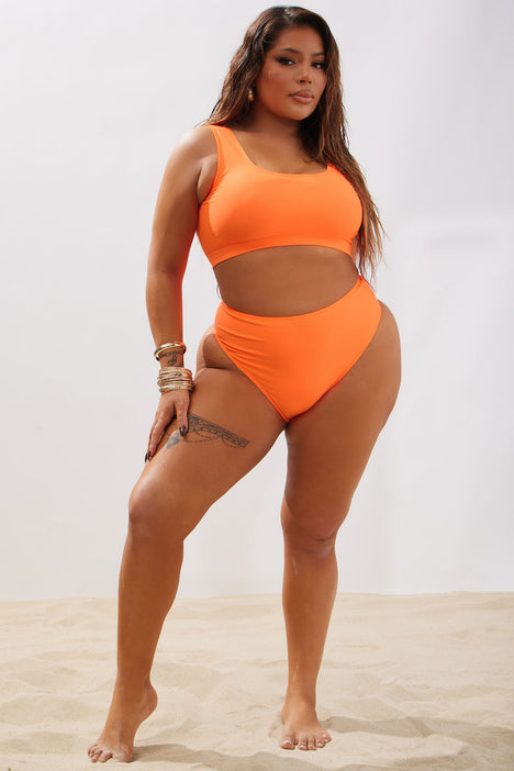 Beach House Swim 2 Piece Bikini Orange Fashion Nova Swimwear