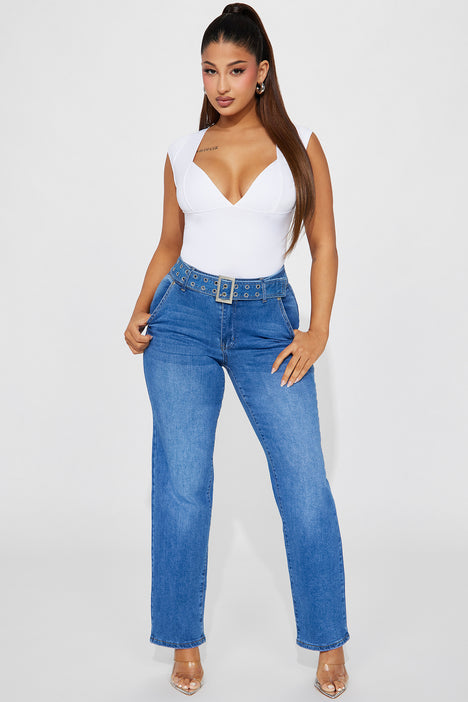 Fashion nova wide leg jeans 2025