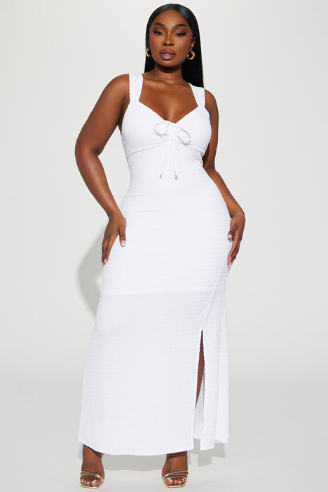 White maxi 2025 dress size 22