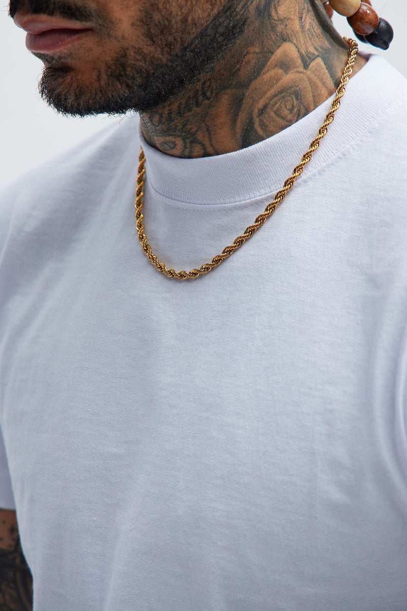 5mm Premium 20″ Rope Chain Necklace - Gold | Fashion Nova, Mens Jewelry ...