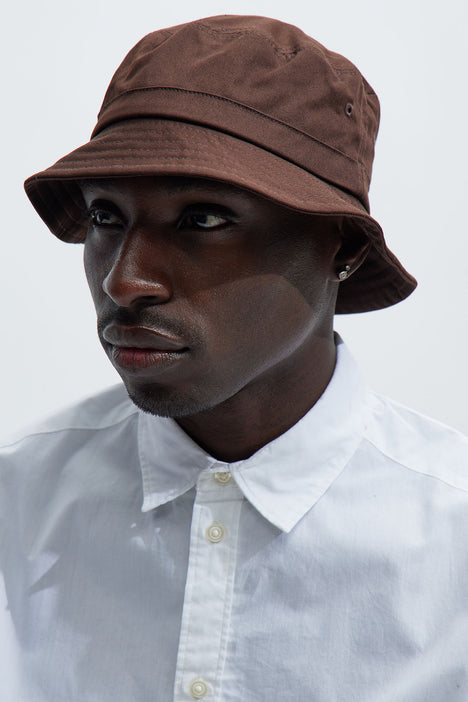 On The List Bucket Hat Dark Brown Fashion Nova Mens