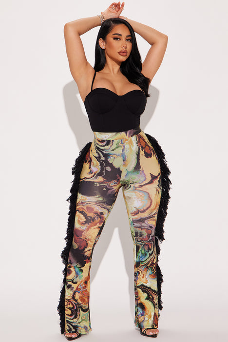 Flare pants fashion nova top