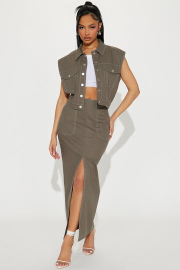 Iris Chainmail Skirt Set - Gold, Fashion Nova, Luxe