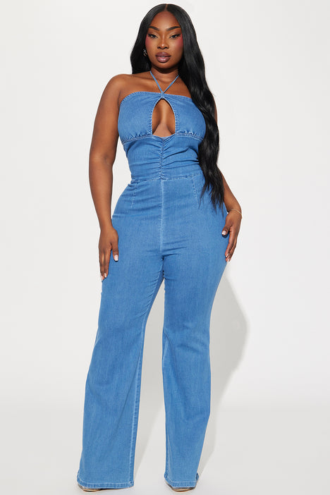 Denim jumpsuit size 14 online