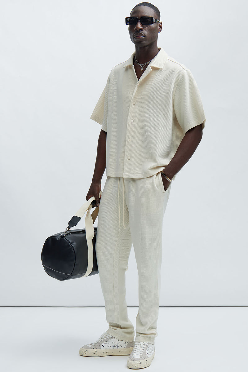 Kina Textured Knit Pants - Off White | Fashion Nova, Mens Fleece ...