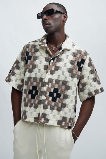 Calvin Washed Shirt Brown Fashion Nova Mens Shirts Fashion Nova