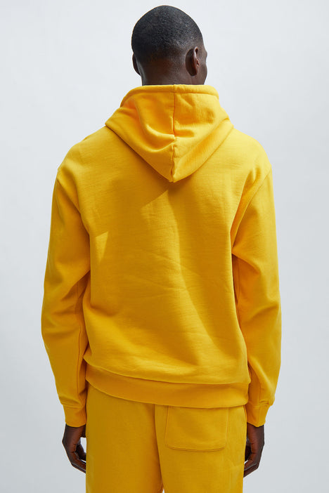 Yellow hotsell hoodie mens