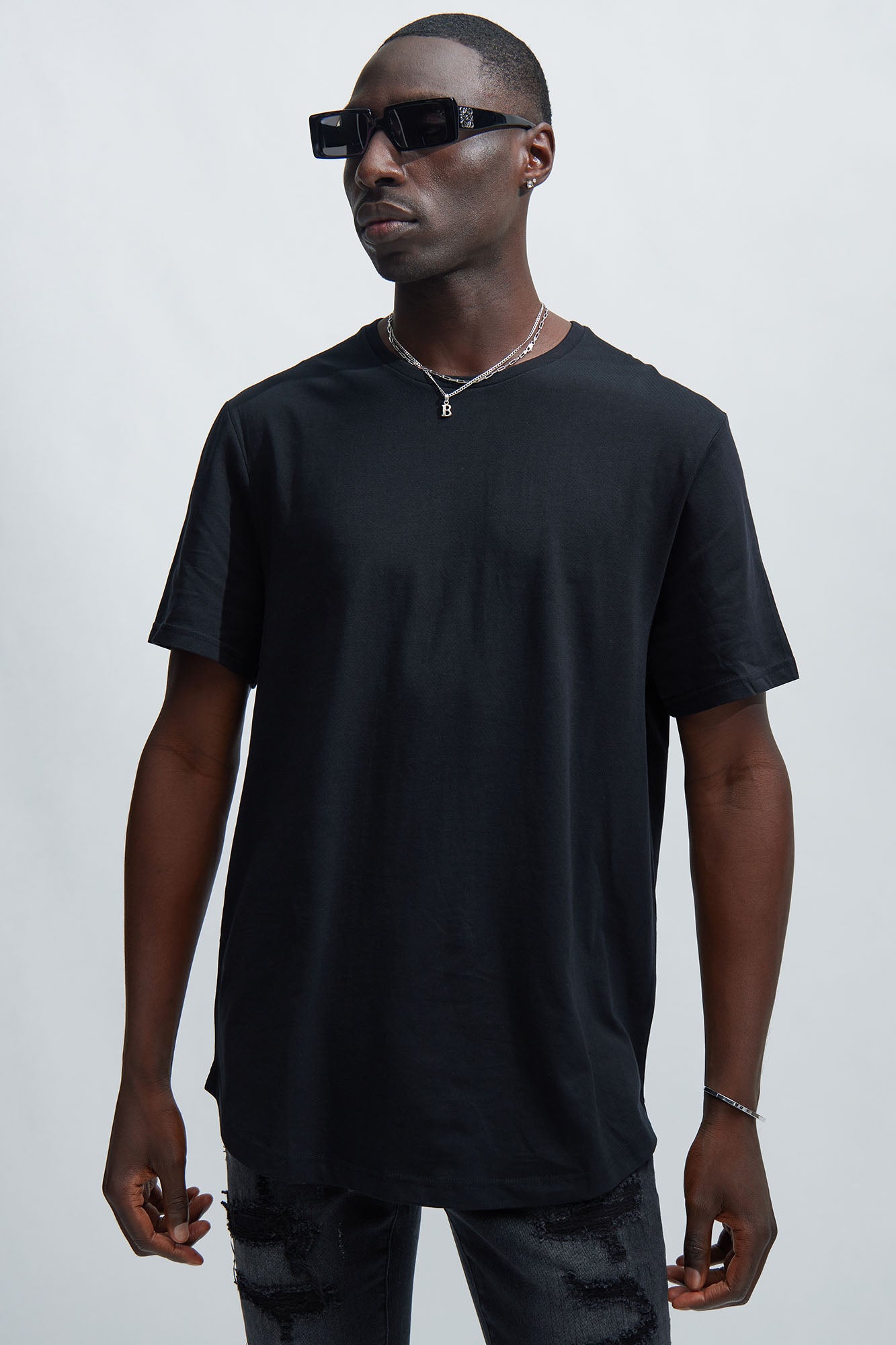 Scallop tee men cheap