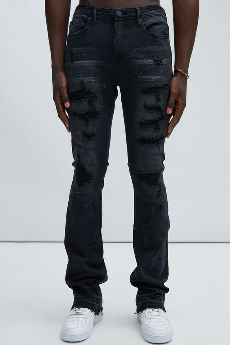 Be Real Stacked Skinny Flare Jeans Black Fashion Nova Mens Jeans Fashion Nova