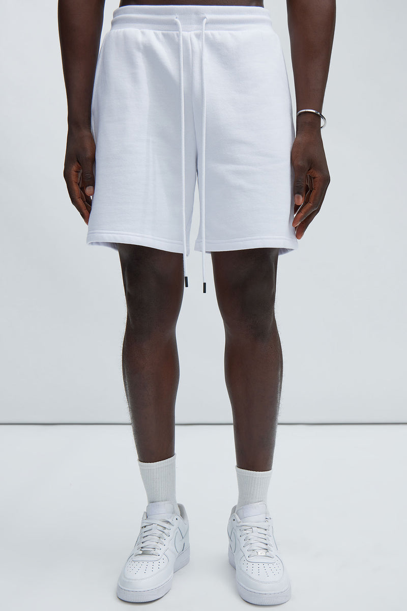Tyson Sweatshort - White | Fashion Nova, Mens Shorts | Fashion Nova