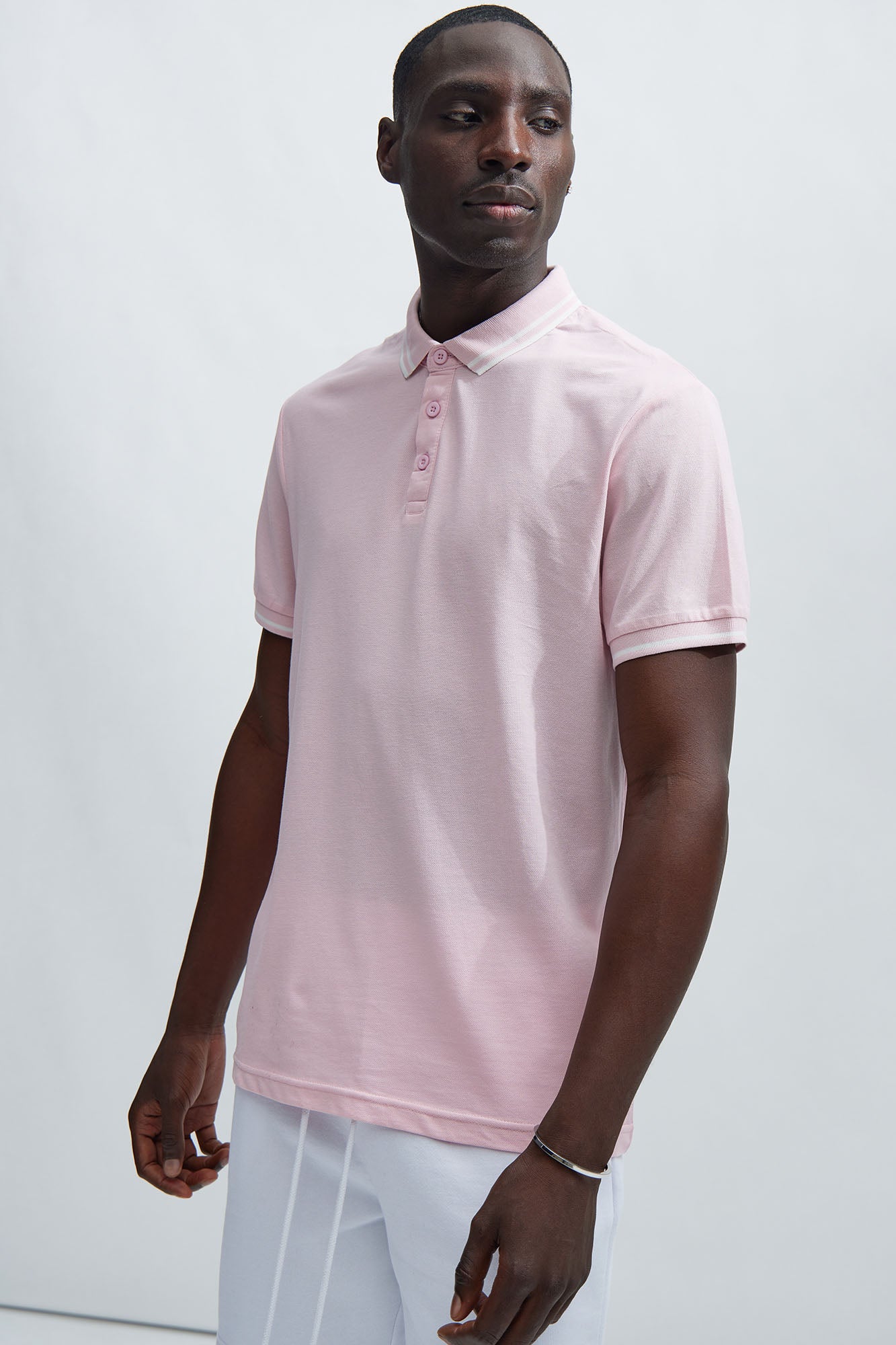 Wilson Short Sleeve Polo Pink Fashion Nova Mens Tees Tanks
