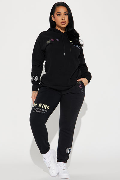 Be Kind Jogger Set Black Fashion Nova Matching Sets Fashion