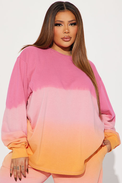 City Sunsets Lounge Top Pink combo Fashion Nova Lounge