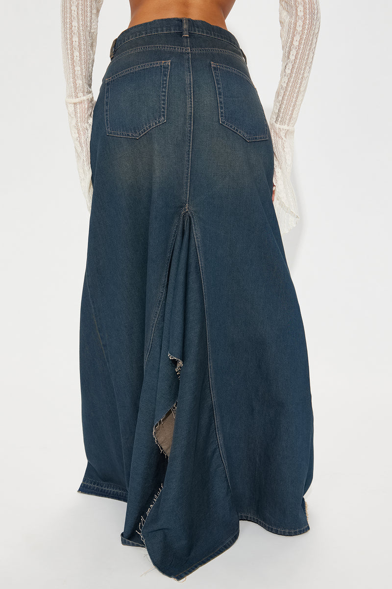 Denim Attraction Maxi Skirt - Dark Wash | Fashion Nova, Skirts ...