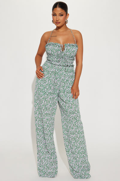 Floral jumpsuit fashion nova shop