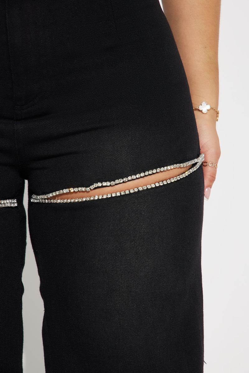Swift Thinking Rhinestone Pant - Black | Fashion Nova, Pants | Fashion Nova