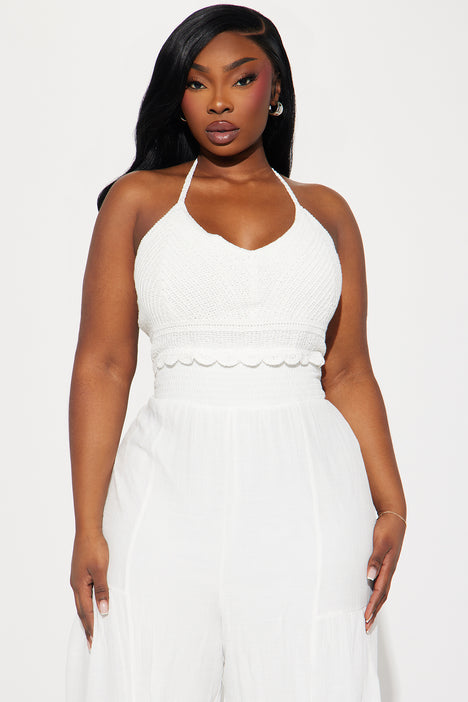 White jumpsuit cheap size 14