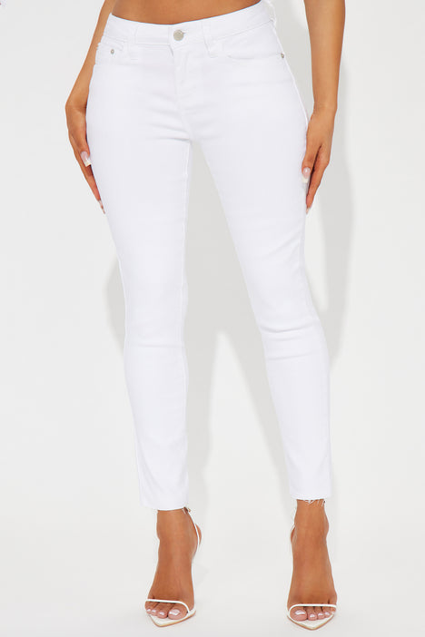 Highly Selective Stretch Skinny Jeans White Fashion Nova